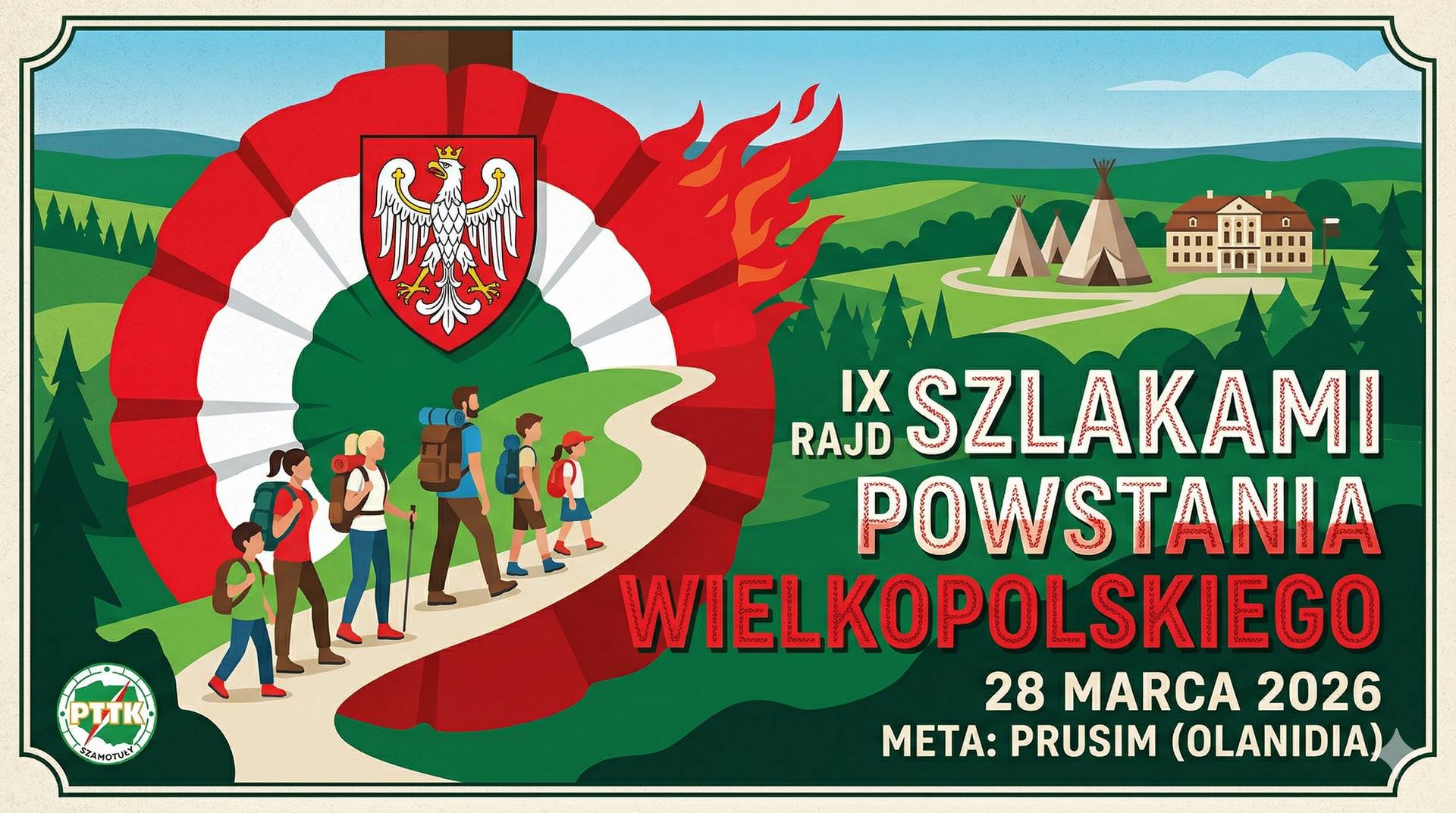 Wiosenna przygoda z historią w tle! Zapraszamy na IX Rajd Szlakami Powstania Wielkopolskiego 🥾