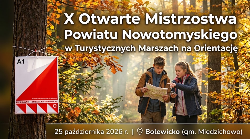 X Otwarte Mistrzostwa Powiatu Nowotomyskiego w Turystycznych Marszach na Orientację